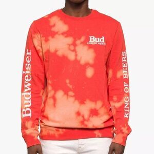 Junk Food Men's King of Beers Long Sleeve Crewneck Fleece Sweater